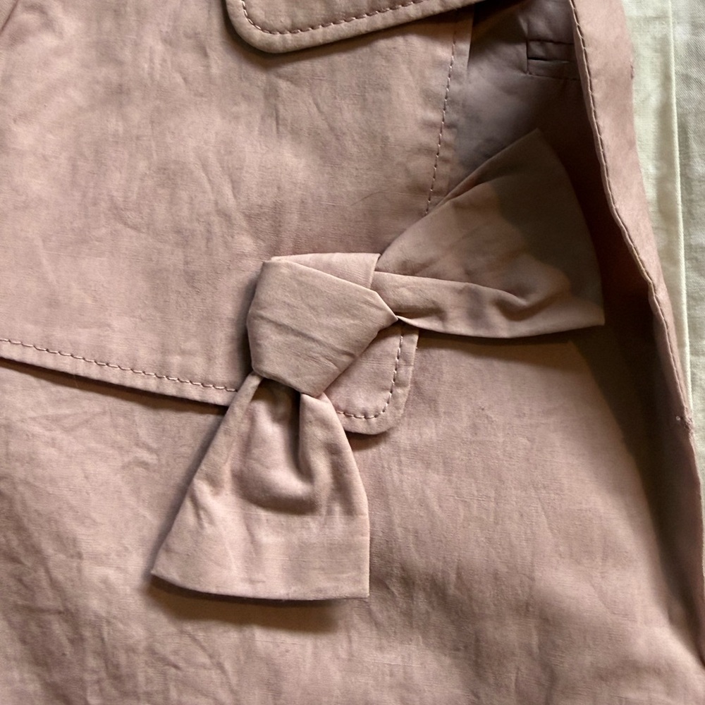 J. Crew Crewcuts Kid’s Lightweight Pink Trench Coat - Picture 3 of 6
